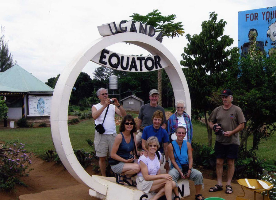 At the equator in Uganda